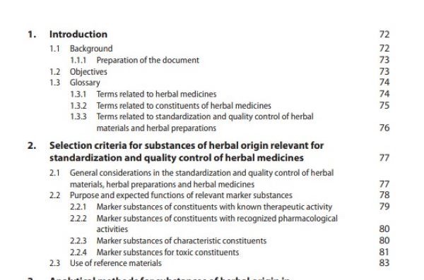 Guidelines for selecting marker compounds for herbal medicines